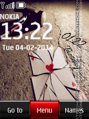 Card Digital Clock 01 tema screenshot