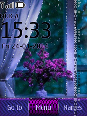 Lilac Flower theme screenshot