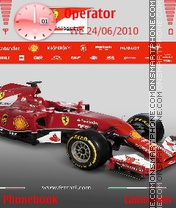 Скриншот темы Ferrari