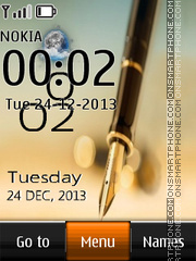 Скриншот темы Note Live Clock