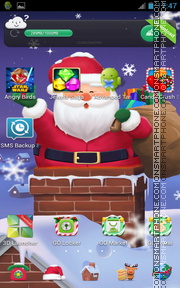 Cuddly Christmas Santa tema screenshot
