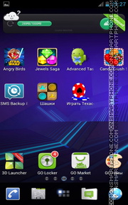 Honeycomb Pro 01 es el tema de pantalla