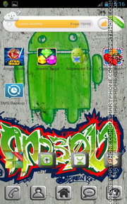 Green Android 02 theme screenshot