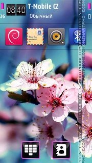 Cherry Blossom 01 tema screenshot