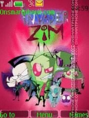 Invader Zim theme screenshot