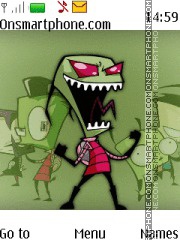 Invasor Zim theme screenshot