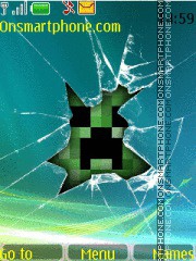 Capture d'écran Minecraft Creeper thème