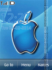 Blue Apple - MAC OS X Mavericks theme screenshot