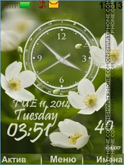 Flower white tema screenshot