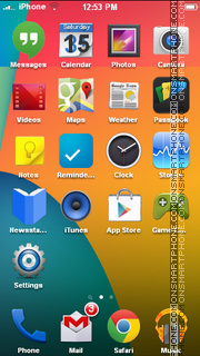 Capture d'écran Android 4.4 Kit Kat thème