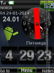 Android Apps Menu Widget es el tema de pantalla