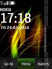 Cool Yellow Abstract tema screenshot