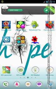 Hope - Saying Quote es el tema de pantalla