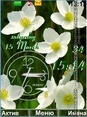 Flower white tema screenshot