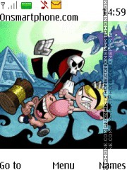 Скриншот темы Billy And Mandy