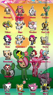 Скриншот темы Tokidoki Cactus