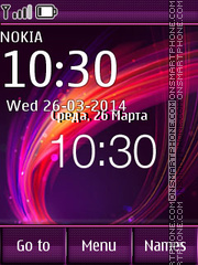 Abstract Wave for Nokia theme screenshot