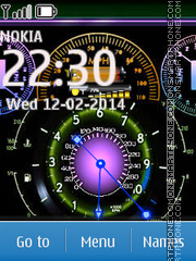 Скриншот темы Color Clock Screen