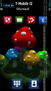 Скриншот темы Mushroom HD Nokia theme