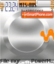 Walkman tema screenshot