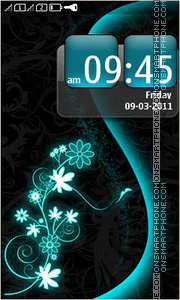 Abstract Flowers 06 theme screenshot