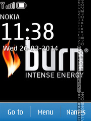 Burn Energy Drink es el tema de pantalla