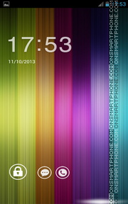 Rainbow Roll Go Locker tema screenshot