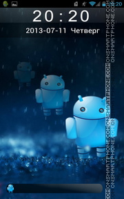 Cute Android Robot tema screenshot