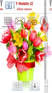 Beautiful Tulips for 5800 theme screenshot