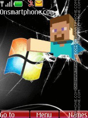 Minecraft Steve theme screenshot