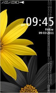 Скриншот темы Yellow flowers 04