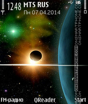 Space Collage es el tema de pantalla