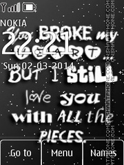 You Broke My Heart es el tema de pantalla