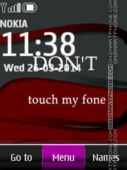 Dont Touch My Phone 02 es el tema de pantalla