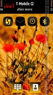 Red Spring HD Flower tema screenshot