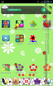 Flower Pattern tema screenshot