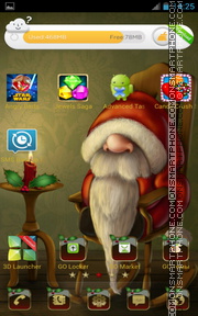 Santa 2016 theme screenshot