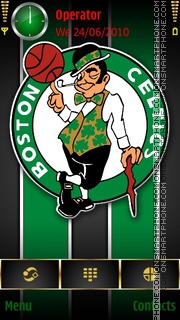 Boston Celtics tema screenshot