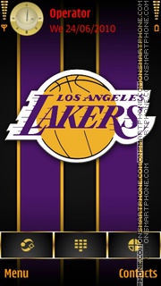 Скриншот темы Los Angeles Lakers