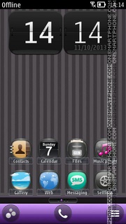 Gray Nokia Phone Personalization theme screenshot