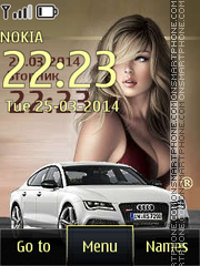 Audi S7 and Sexy Girl es el tema de pantalla