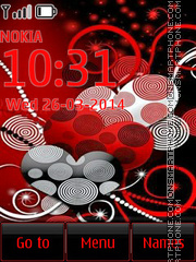 Colourant Lite Hearts tema screenshot