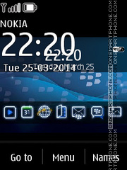 Blackberry Pro 320x240 es el tema de pantalla