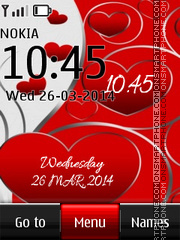 Скриншот темы Love Digital Clock 06