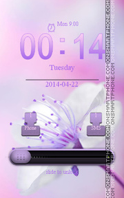 White Flower tema screenshot