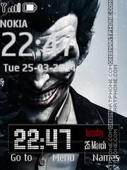 Joker from Batman Comics tema screenshot