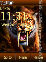 Wild Tiger 02 tema screenshot