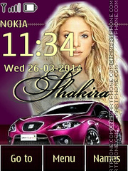 Shakira and Seat es el tema de pantalla