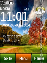 Park Live Clock tema screenshot