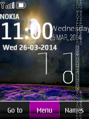 Twilight Digital Clock es el tema de pantalla